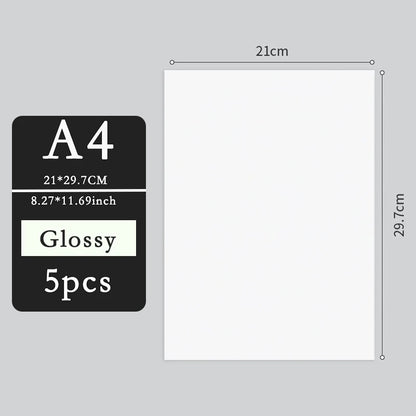 5/10pcs A4 Magnetic Photographic Paper Printable Magnetic Sheets Make DIY Refrigerator Photo Magnet Inkjet Printing Glossy/Matte