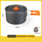 Camping Cookware Cooking Kettle Pot Hiking Picnic Equipment Portable Frying Pan Hanging Pot, Hiking Picnic Tableware