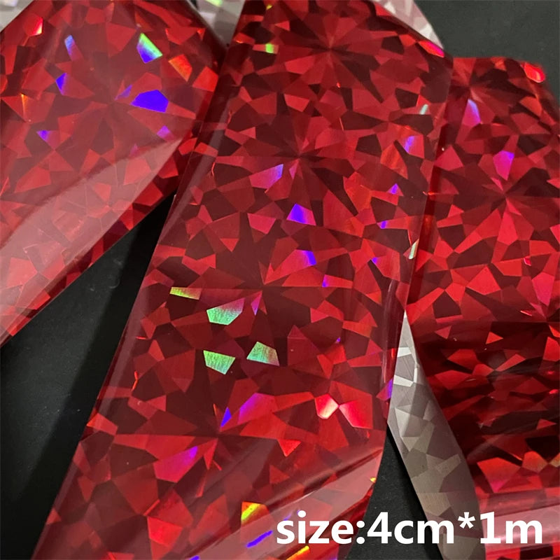 50/100cm Fish Scale Chameleon Nails Metal Nail Art Foil Fish Lure Transfer Decals Wraps Stickers Laser Manicure Decorations