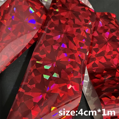 50/100cm Fish Scale Chameleon Nails Metal Nail Art Foil Fish Lure Transfer Decals Wraps Stickers Laser Manicure Decorations