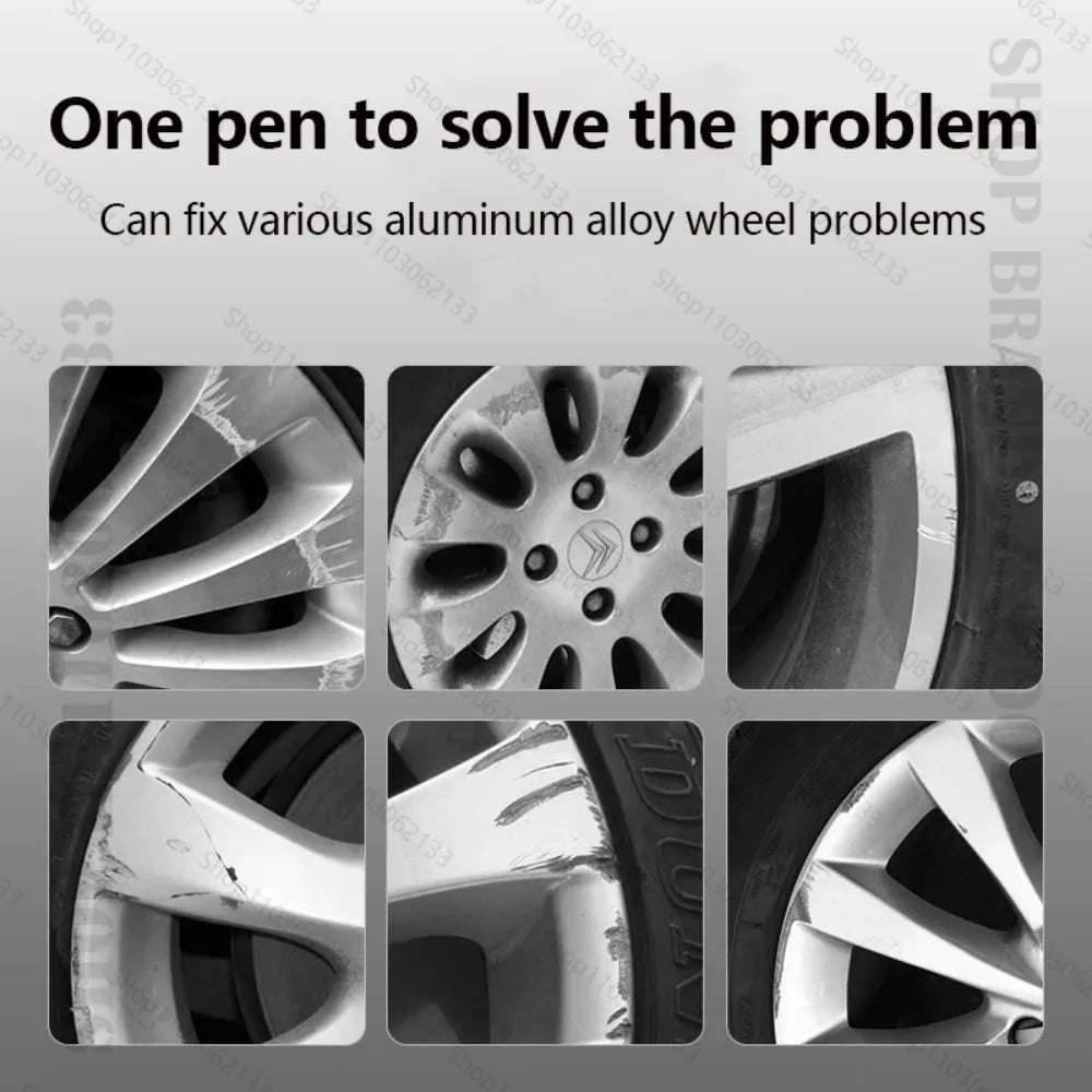 For PEUGEOT E-208 Touch Up Paint Wheel Repair Kit Quick And Easy Wheel Scratch Repair Rim Paint For Car Wheel Repair Silver