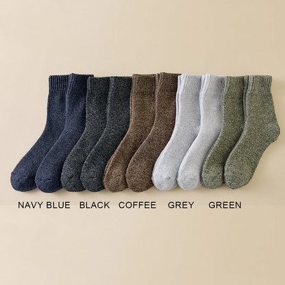 3 Pairs Winter Thick Towel Men's Socks Man's Outdoor Sports Long Socks Cold Resistant Frost Proof Snow Socks For Man Gift 39-44