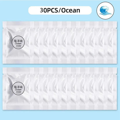 50/40/30/20/10pcs Car Air Freshener Supplement 7 Pcs/Lot Solid Car Perfume Car Air Conditioner Vent Auto Ocean Refill Air Outle