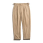 Maden Vintage Khaki Gurkha Pants Adjustable High Waist Casual Cargo Work Pants Classic Straight Trousers Men's Spring and Fall