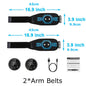 EMS Muscle Stimulator Toner Abdominal Toning Belt Body Slimming Massager Belly Waist Back Arm Leg Fitness Massage USB Recharge