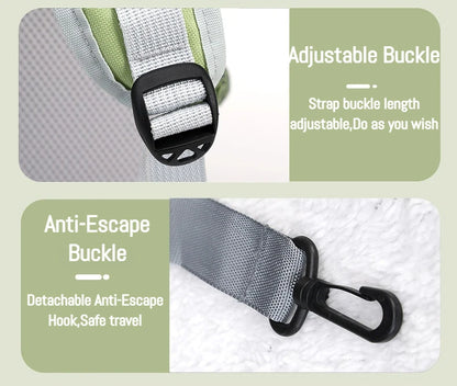 Breathable Portable Cat Carrier Transparent Large-Capacity Waterproof and Wear-Resistant Travel Backpack for Pets Foldable