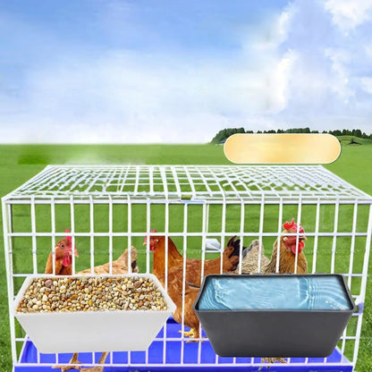 Hanging Fence Feeder Goat Feeder Multipurpose Poultry Trough Feeder Livestock Water Bucket for Duck Chicken Piglets Sheep Horse