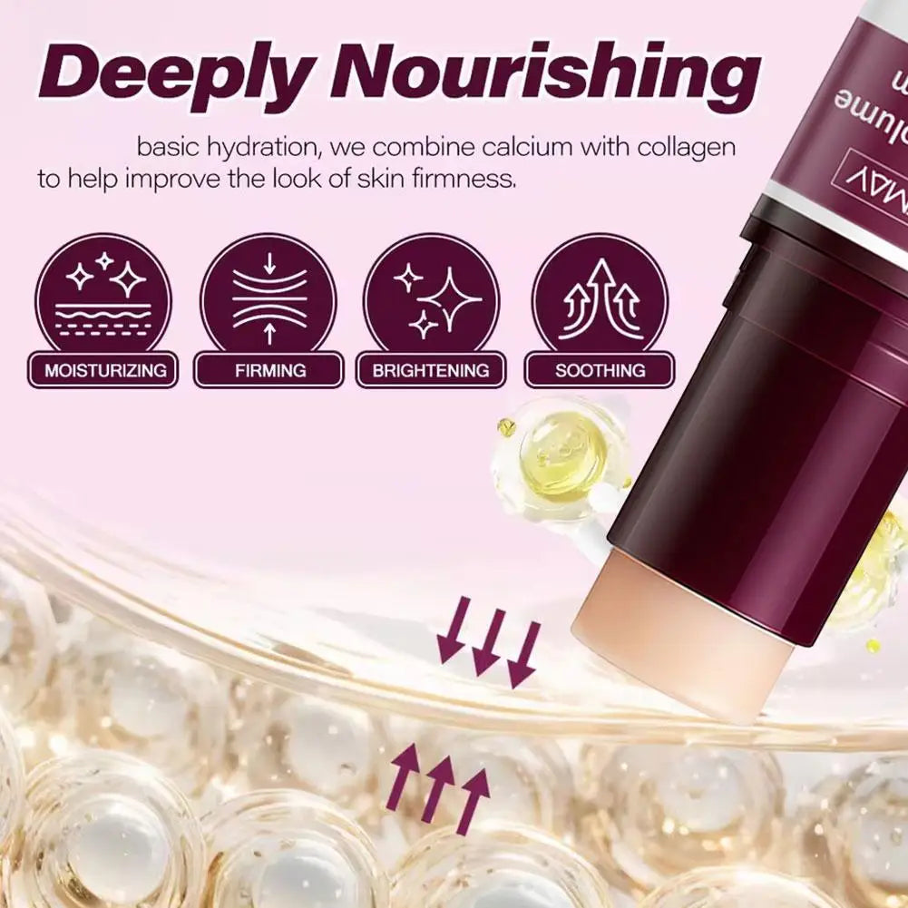 Calcium Volume Multi Balm Collagen Face Moisturizer Stick Anti-Wrinkle Skin Care Fade Fine Lines Lifting Firming Facial Cream