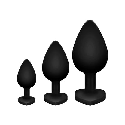 3Pcs Set Butt Anal Plug With Crystal Sex Toys for Women Men Soft Silicone Erotic Massager Stimulator Dildo Adult Product Plug