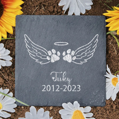 Personalized Pet Memorial Stone Custom Dogs Name of Death Personalized Pet Loss Gifts Dog Grave Marker Plaque Tombstone Custom