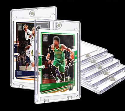 1/5/10PCS Clear Card Holder Magnetic Attraction Type Gaming Sports Trading Card Display Case Kpop Idol Photo Protective Sleeves
