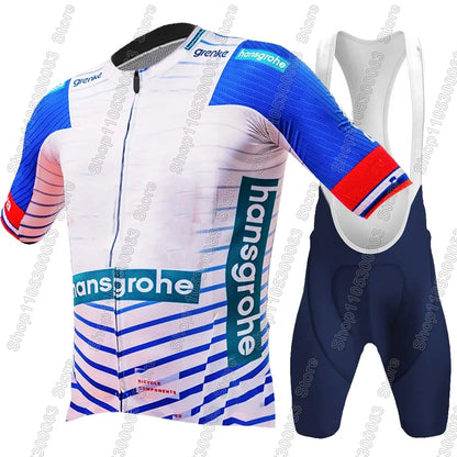 Boraful Hansgrohe 2026 Primož Roglič Dviračio Marškinėlių Rinkinys Slovėnija Apranga Vyriškas Rinkinys Plento Dviračio Marškinėliai Kostiumas Dviračio Šortai su Petnešomis M