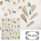 1PCS Marbled Nail Sticker 3D Abstract Lines Sticker Nail Art Supplies Nail Decals Y2K Laser Butterfly Ladies Nail Art Decoration