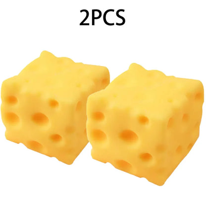 5CM Cheese Squeeze Toy Extra Large Size Cheese Squishy Fidget Toys Slow Rebound Shapeable Venting Ball for Adults Gifts 2026 New