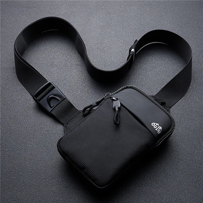 Men Crossbody Bag Mini Waterproof Leisure Fashion Mobile Phone Chest Bag Business Commuting Outdoor Sport Shoulder Crossbody Bag