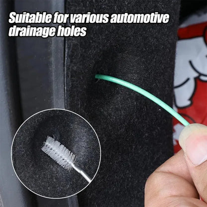 Car Sunroof Drain Hole Cleaning Brush Flexible Stainless Steel Tube Pipe Cleaner Sweeper Tool For Truck Refrigerator Door Window