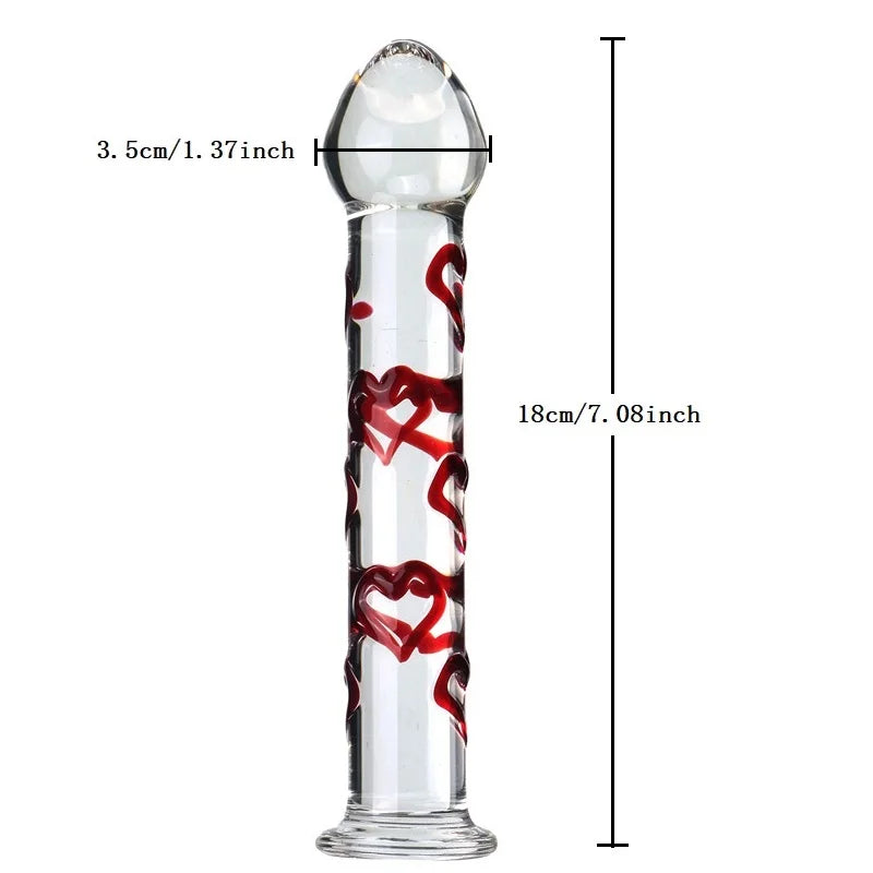 Love fairy stick Crystal Glass Dildo Penis Beads Anal Plug Butt Plug Sex Toys For Man Woman Couples Vaginal And Anal Stimulation