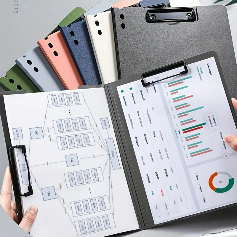 A4 Folders Board Test Paper Folder Data Storage Bag File Storage Documents Organizer Clipboard With Cover For Student Stationery
