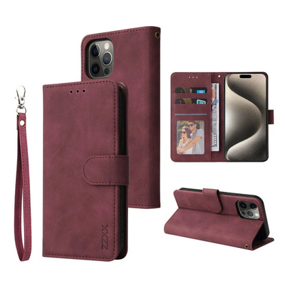ZZXX Wallet Card Slot Holder Magnetic Flip Leather Case For iPhone 15 Pro Max 14 Plus 13 Mini 12 11 X XS XR SE 2022 8 7 6s Cover
