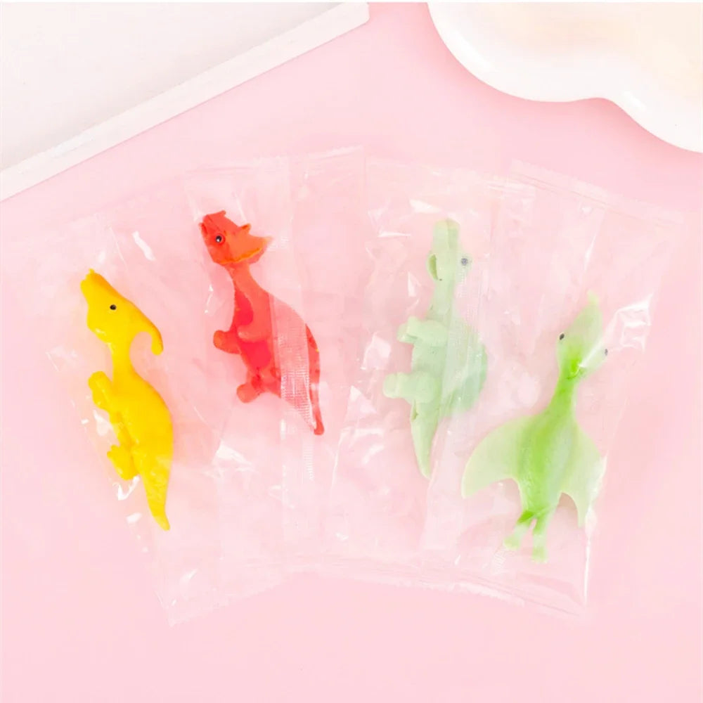 5-20Pcs Colorful Finger Catapult Dinosaur Games Birthday Shower Party Favor Giveaway Christmas Carnival Party Gift