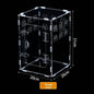 Acrylic Jumping Spider Enclosure 2 Doors Transparent Small Pet Terrarium Escape-proof Ventilated Design Reptile Habitat