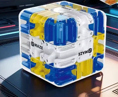 3D Maze Magic Cube Puzzle Toy Labyrinth Rolling Ball Cube Anti‑Stress Relief Toy for Kids Adults