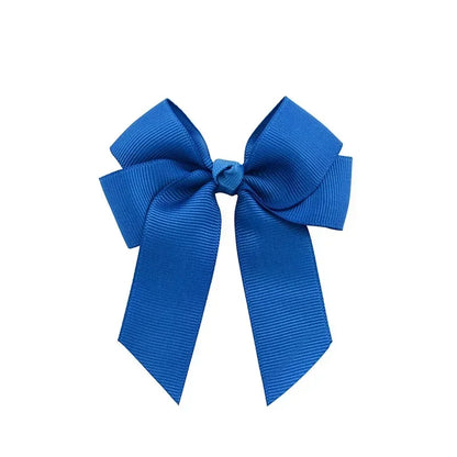 1pcs 3.6'' Solid Color Bowknot Hair Clips For Baby Girls Classic Bows Hairpins Cute Barrettes Headwear Kids Hair Accessories