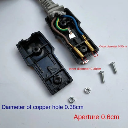 Suitable for Triangle old-style power cord rice cooker / electric stove / electric kettle cord 2-hole plug 1.5 meters