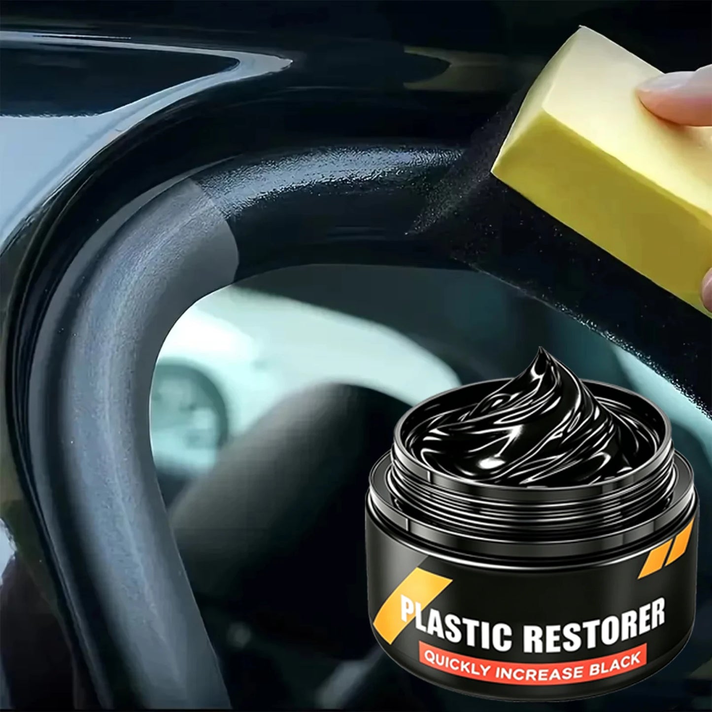 Car Plastic Restorer Crystal Clear Auto Interior Leather & Panel Renewal Wax Coating Agent Back To Black Gloss Car Wax Polish