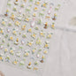 White Flower Petal Cherry Blossom Peach Blossom Falling Petal Floral Gradient 5D Self Adhesive Nail Art Sticker Manicure Decals