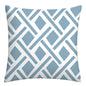 Lake blue white geometric linen pillowcase sofa cushion cover home decoration can be customized for you 40x40 45x45 50x50 60x60
