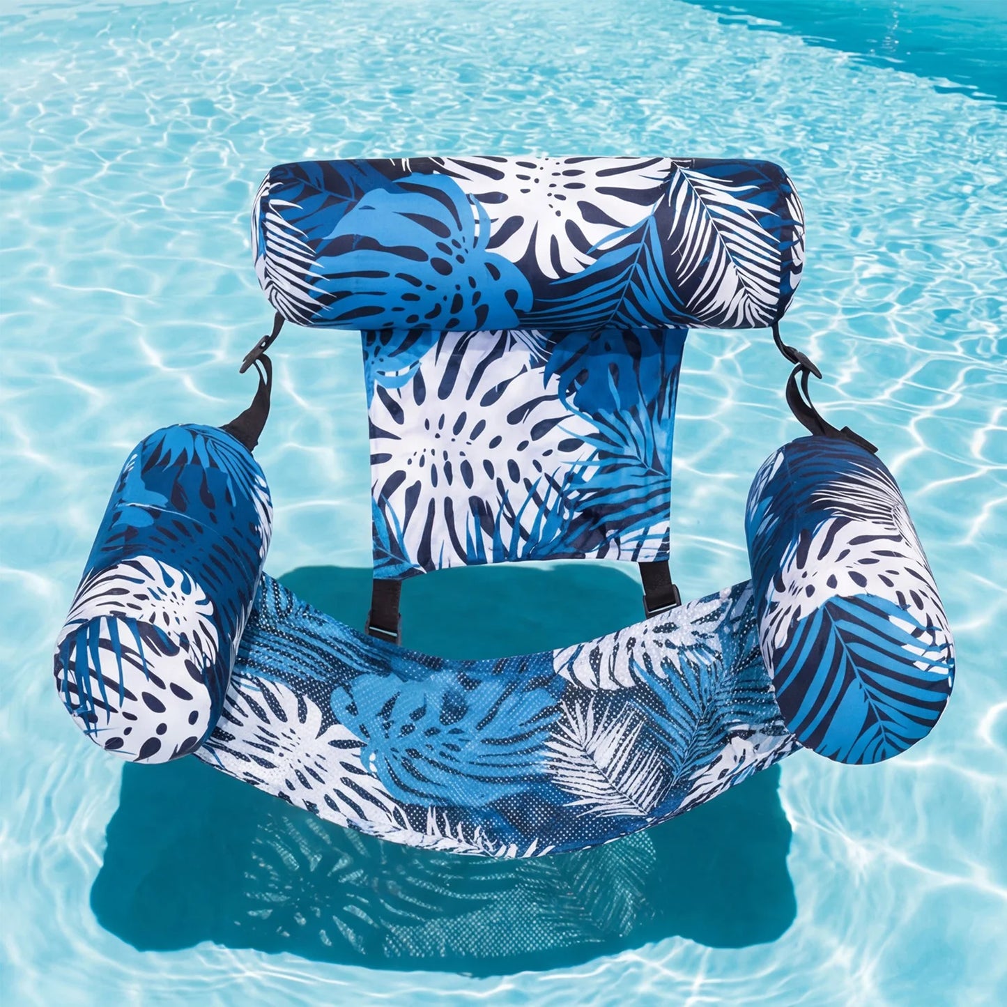 Sloosh Leaf Design Floating Lounger Inflatable Pool Chair for Adults Portable Summer Float Beach Lake & Pool Parties
