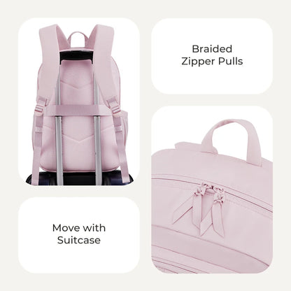 BAGSMART Laptop Backpack Large Capacity Women Casual Travel Bag College School Backpack For Boys Girls