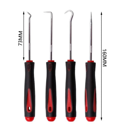Car Auto Vehicle Oil Seal Screwdrivers Set O-Ring Seal Gasket Puller Remover Pick Hooks Tools Sealing Repair Tools 16cm 4Pcs