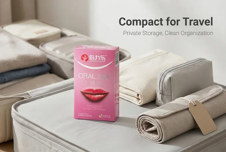Oral PRO MultiPurpose Condoms No Reservoir Ultra Thin Front Internal Dotted Natural Latex 10pcs-50pcs Men ExtraSensation Beilile