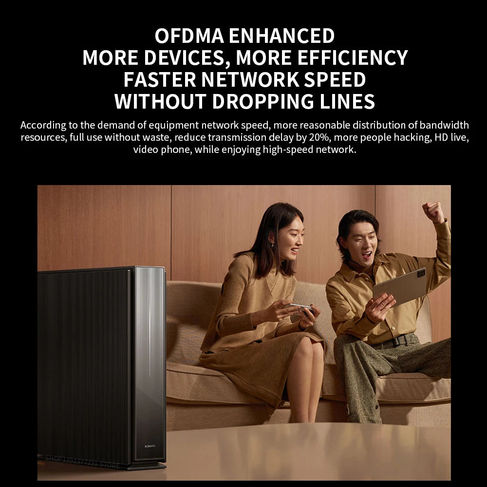 New Xiaomi Router BE6500 Pro WiFi 7 2.4/5GHz Mesh Dual Band Qualcomm 4-Core Processor Chinese Version,With adapter