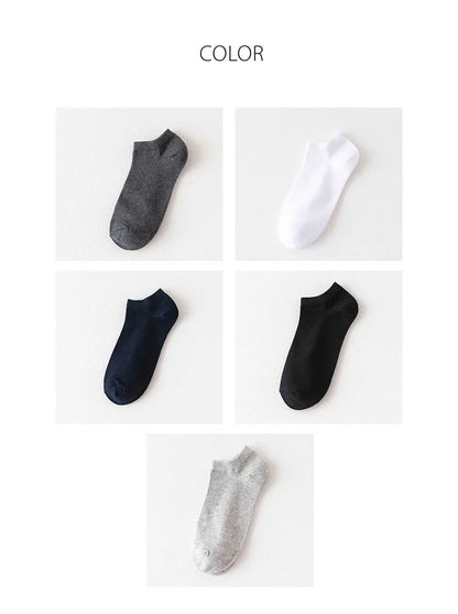 Summer Spring Unisex Solid Color Ankle Socks 10/20/40 Pairs Soft Lightweight No Show Sports Socks for Men Women Bulk Value Pack
