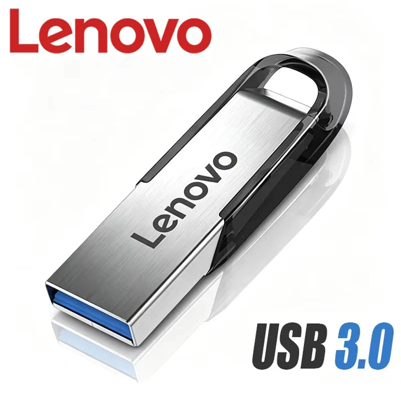 Lenovo 2TB USB 3.2 Metal Flash Drives Super High Speed Pendrive 1TB 512GB Pen Drives Portable USB Stick For Car Phone Computer