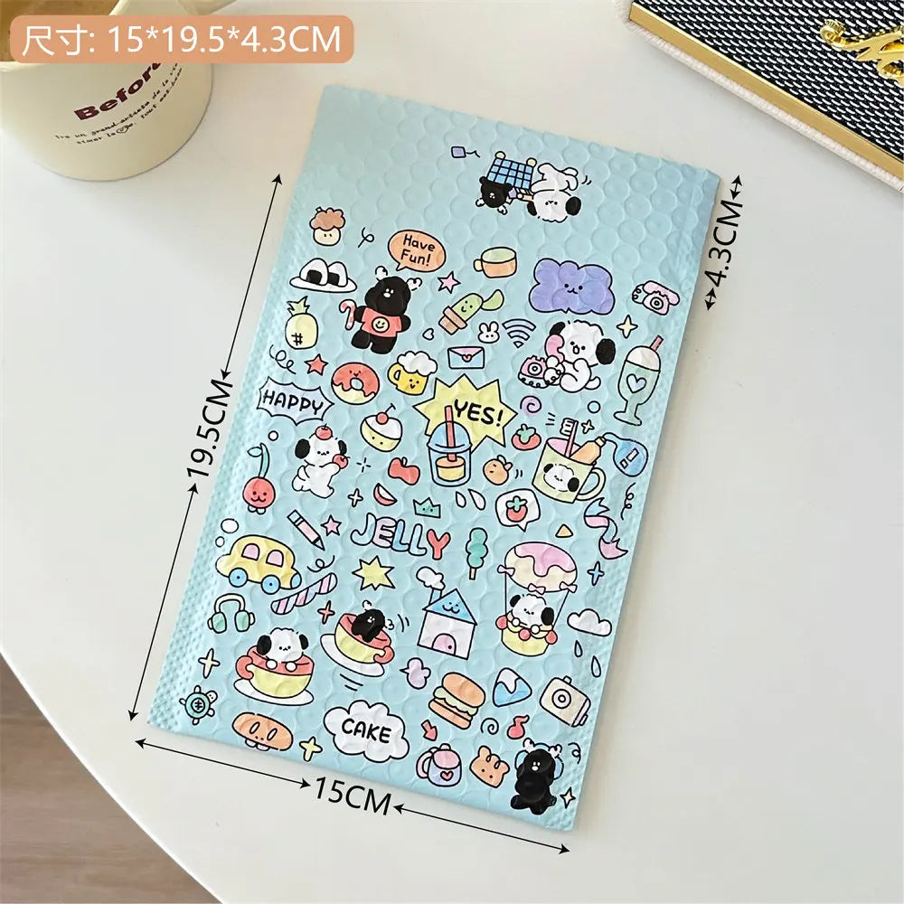 10pcs/Jelly Dog Cute Express Waterproof Packaging Bag, Shockproof Bubble Bag