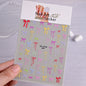 1pcs 5D White Lace Bowknot Nail Art Sticker Sweet Pearl  Bow Ribbon Self-Adhesive Nail Slider DIY Luxury Nail Decorations Decals