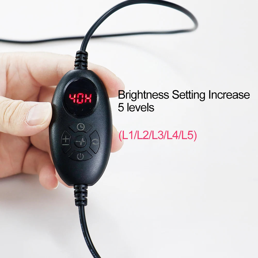 LED Red Light Massage Belt 120 LEDs Back And Waist Pain Relief Relax Belt Muscle Pain Relief 660nm 850nm Body Care Belt