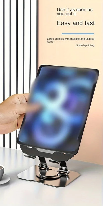 Tablet  360° Rotatable Stand Adjustable Foldable Desktop Stand Holder Compatible For 4.7-12 Inch Ipad Pro/Air/Min Laptop Tablet