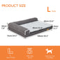 Bolster Dog Bed for Extra Large Dogs, Memory Foam Orthopedic L-Shape Dog beds with Removable Washable Cover Cozy Plush Dog Sofa