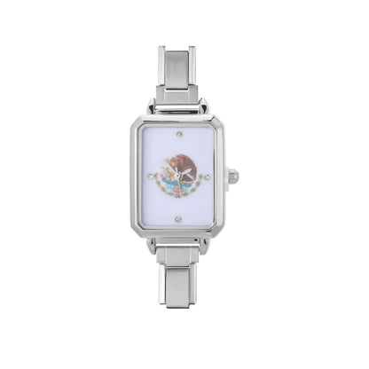 Fashion Colorful Dial Square Stainless Steel Women Watch Head Fit 9mm Bracelet For Party Friend Wife Birthday Jewelry Gifts