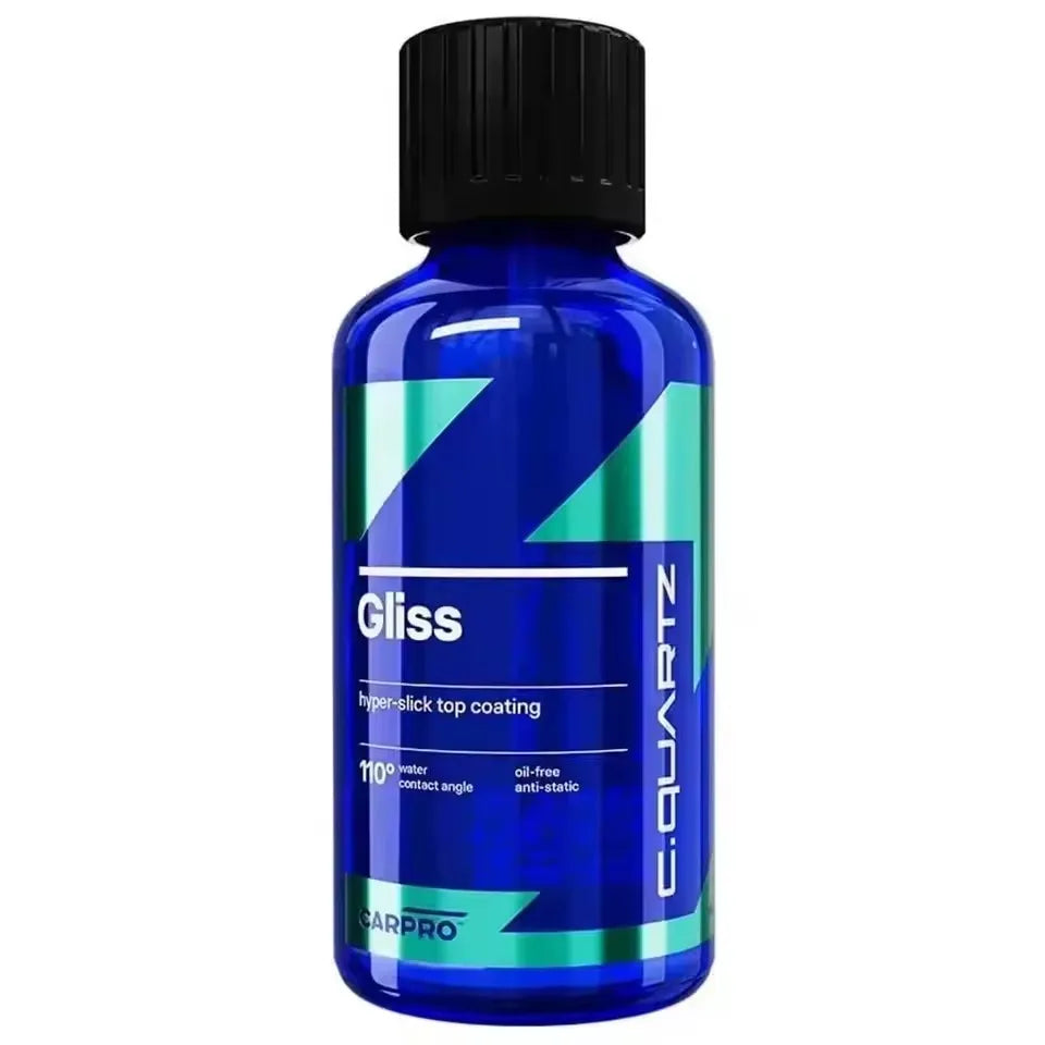 CARPRO Gliss 50ml Kit Ceramic Coating for Car Hyper Smooth Hydrophobic Nano Top-Coat with Microfiber Applicators Repels Oil,Dirt