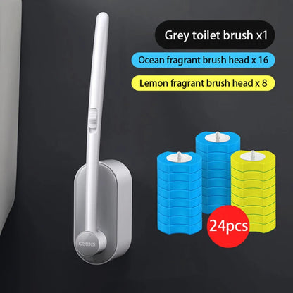 Disposable Toilet Brush Without Dead Angle Cleaning Tools Household Long Handle Cleaner Brush Bathroom Accessories For Toilet