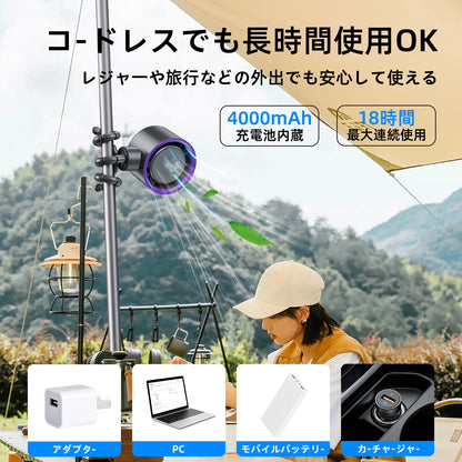Eary Portable Desk Octopus Fan With 4000mAh Battery 100 Speeds Wind Digital Display Stroller Fan Personal Summer Air Cooling Fan