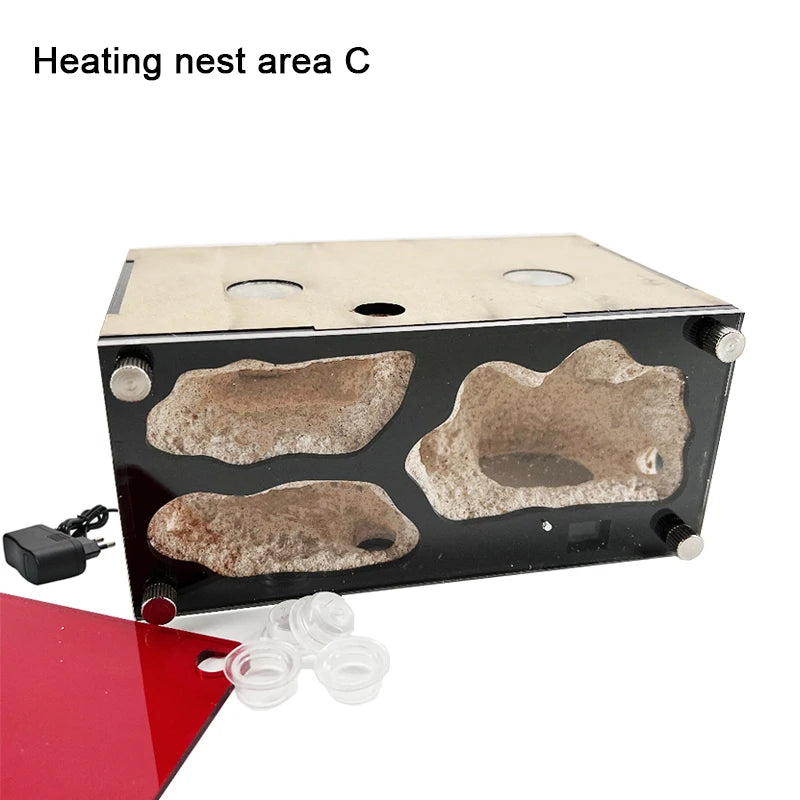 Expanded Anthill Ant House Acrylic Ant Kennel Insect Box Concrete Ant Farm Intelligent Temperature Control Ants Nest Spliceable