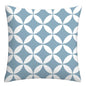 Lake blue white geometric linen pillowcase sofa cushion cover home decoration can be customized for you 40x40 45x45 50x50 60x60