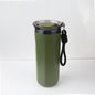 Vacuum Insulated Coffee Travle Mug Stainless Steel Thermo Bottle Cup Thermal Tumbler With Carrying Ring Flask for Hot Cold Drink